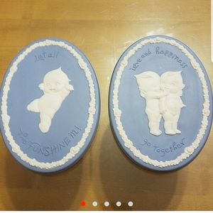Kewpie wall plaque set